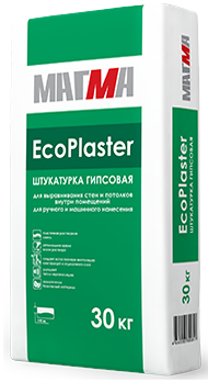Штукатурка гипсовая «EcoPlaster» МАГМА